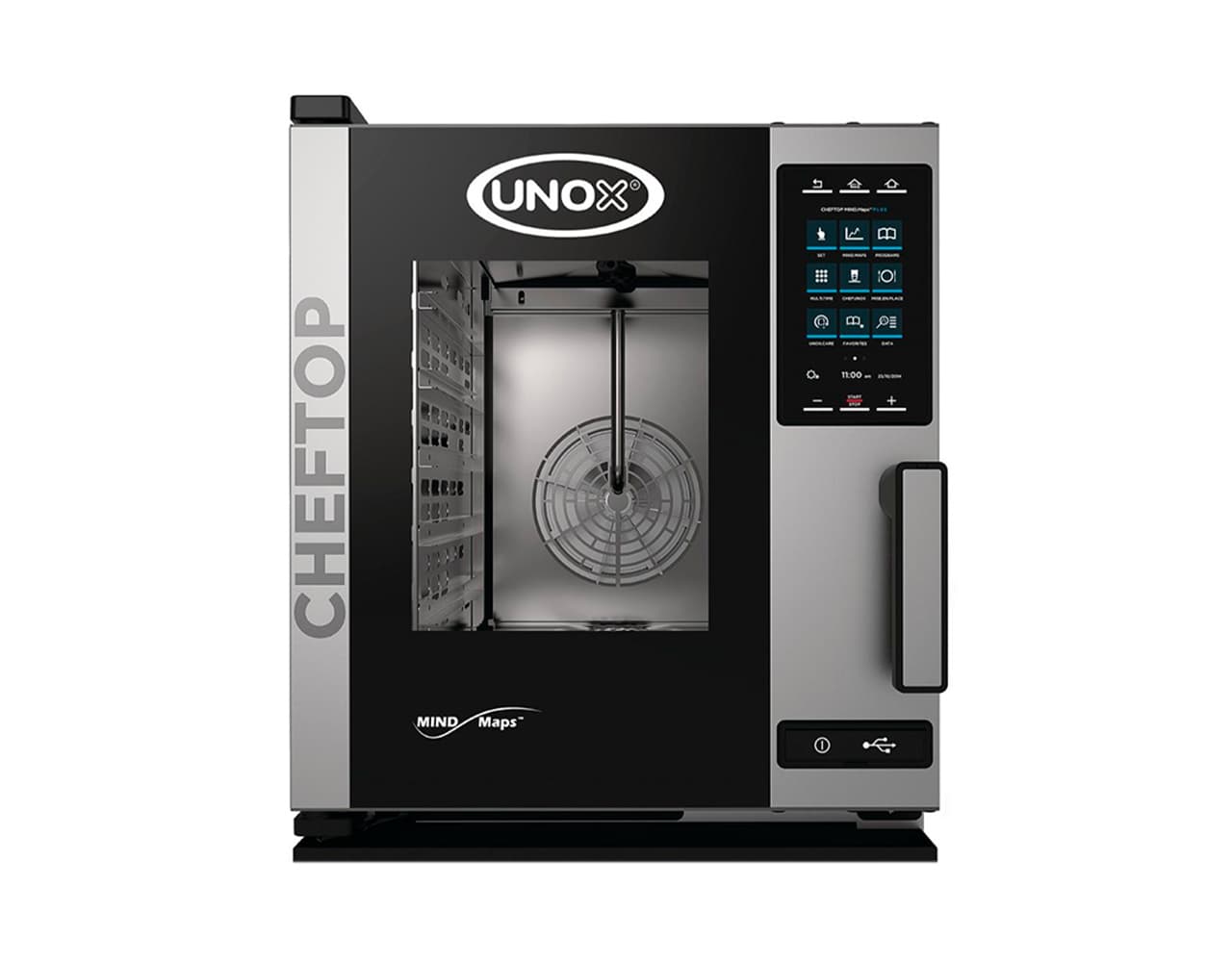 Horno Unox combinado eléctrico Cheftop Mind.maps™ de 5 bandejas gn 2/3