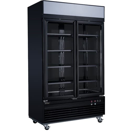 CONGELADOR VERTICAL 2 PUERTAS DE VIDRIO 905 L